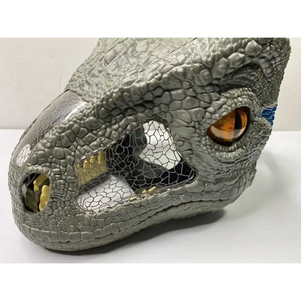Jurassic World Dinosaur Mask Chomp N Roar‎ Helmet Velociraptor Blue Raptor 2017